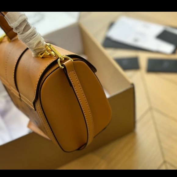 MCM Tracy Satchel Small Visetos Cognac - Picture 7 of 7